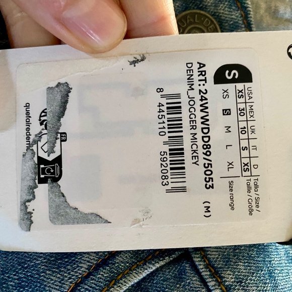 Hybrid denim joggers - Womens size Small - Picture 4 of 5